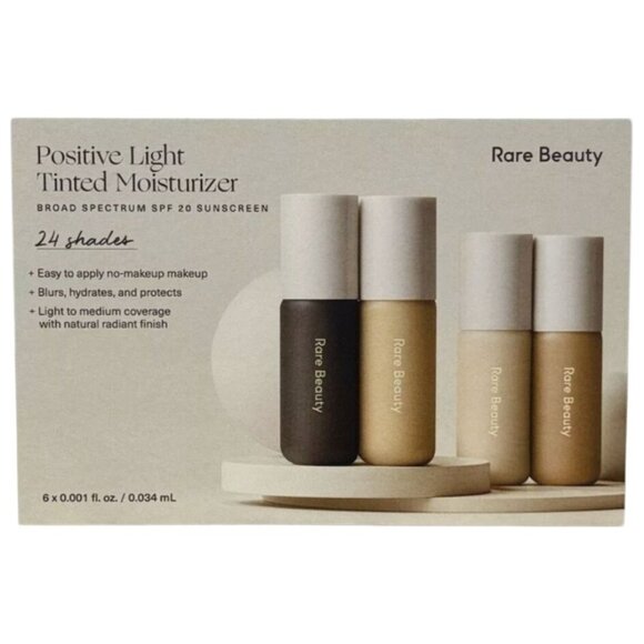 Rare Beauty Positive Light Tinted Moisturizer Sample Card 6 Shades - Picture 1 of 2